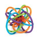 Brinquedo Rattle & Sensory Teether Manhattan Toy Winkel azul/verde/laranja