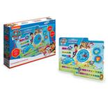 Brinquedo Relógio Calendário Interativo Patrulha Canina Paw Didático Para Aprender