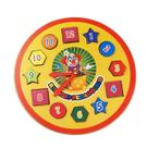 Brinquedo Relogio Pedagogico Infantil Mdf 3 Anos