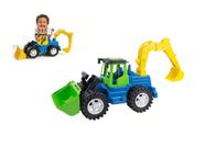 Brinquedo Retroescavadeira Trator Praia Máquina Articulável