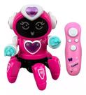 Brinquedo Robô Aranha Controle Remoto Dançarino Som Luz Colorido