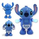 Brinquedo Robo Dançante Musical Com Som E Luz Stitch E Angel