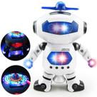 Brinquedo robô dançante YYH-Space com luz para crianças Brin