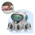 Brinquedo Robô Polvo Dançarino com Luzes, Música, Movimentos 360 e Função Borrifador