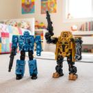 Brinquedo Robô Transforma Soldado Carro Acessórios Kit 2pçs