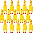 Brinquedo Rubber Screaming Chicken Gejoy, 15 unidades para cães e animais de estimação
