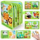 Brinquedo sensorial Busy Book Asten My First Zoo Trip de 1 a 3 anos