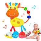 Brinquedo sensorial Coqin Baby Musical Stuffed Animal 0-6 3-6 meses