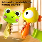 Brinquedo Sensorial Para Recém-Nascidos: Chocalho De Desenho Animado Seguro Para Mastigar, Sino De