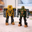 Brinquedo Soldado Robô Transforma Carro Acessórios Kit 2pçs