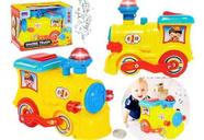 Brinquedo Solta Fumaça Trem Locomotiva Infantil Luz E Som