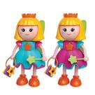 Brinquedo Sortido Boneca com Som Flora Fadinha De Atividades 22 cm Articulada Muda de Expressão Elka - 750