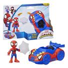 Brinquedo spider man ghost ou miles spidey figura com carro hasbro g1952
