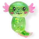 Brinquedo Squishy de Axolote com Glitter Puffwize para Alívio do Estresse Brinquedo Squishy de Axolote com Glitter Puffwize para Alívio do Estresse