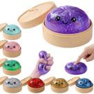 Brinquedo Squishy LEGEOS Dumpling com Glitter para Alívio do Estresse 8,5 cm Brinquedo Squishy LEGEOS Dumpling com Glitter para Alívio do Estresse 8,5 cm