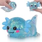 Brinquedo Squishy Puffwize Axolote de Retorno Lento para Alívio do Estresse Brinquedo Squishy Puffwize Axolote de Retorno Lento para Alívio do Estresse