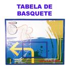 Brinquedo Tabela De Basquete MDF 9mm Aro De Aço 33cm Ibirart