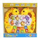 Brinquedo Teclado Cartoon Girafinha Com Sons de Animais