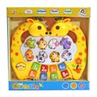 Brinquedo Teclado Cartoon Girafinha Com Sons de Animais