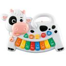 Brinquedo Teclado Infantil Musical Vaquinha Colorida 1403 - Shiny Toys