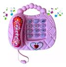 Brinquedo Telefone Infantil Mini Bolsa Com Luz e Som