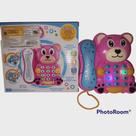 Brinquedo Telefone Infantil Musical Com Som E Luzes (Rosa) Brinquedo Telefone Infantil Musical Com Som E Luzes.