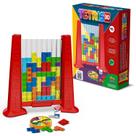 Brinquedo Tetris De Encaixe Educativo Quebra Cabeça Com Roleta Dado E Peças