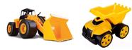 Brinquedo Trator Escavadeira + Caminhão Basculante