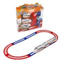 Brinquedo trem expresso hero squad com 7 peças