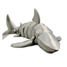 Brinquedo Tubarão Articulado 20cm Shark Jaws Bruce Flexível Antiestresse -