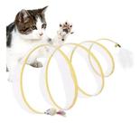 Brinquedo Túnel Mola Interativo Para Gatos Dobrável Flexível Túnel para Gatos Mola Maluca