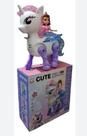 Brinquedo Unicórnio + Boneca Princesa Com Luz E Som