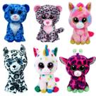 Brinquedo Ursinho Pelúcia Infantil Olhos Brilhantes Sortido - Castela