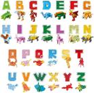 Brinquedo VEAIS Alphabots Transformers Alphabet Animal para crianças de 4 a 6 anos