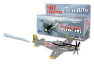 Brinquedo voador Daron Sky Fighter em uma corda cinza