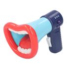 Brinquedo Voice Changer ZJChao Kids em formato de boca grande com cordão azul
