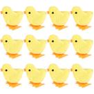 Brinquedo Wind-Up Jumping Cute Chicken Plush Chicks, 3 lontras, 12 unidades