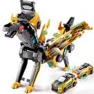 Brinquedo ZDRKWSM Carro Dinossauro Transformável Magnético 2 em 1
