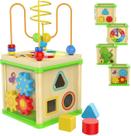 Brinquedos Baicccf Wooden Activity Cube para crianças de 1 a
