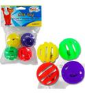 Brinquedos Bola Com Guizo 4 Unidades P/ Gato Interativos Pet