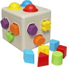 Brinquedos de aprendizagem Shape Sorter Kiddie Play para crianças pequenas 16 unidades