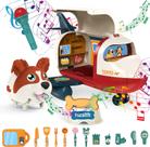 Brinquedos de avião, Care for Me Learning Carrier Dog Play Set, brinquedos musicais, presentes de aniversário para crianças, 1 2 3 4 5 6 anos, meninas, meninos, brinquedos educacionais de aprendizagem com música e microfone