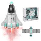 Brinquedos de avião espacial para crianças com spray