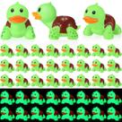 Brinquedos de banho HyDren, 50 unidades, Glow in Dark Turtle Duck, 7x6 cm Brinquedos de banho HyDren, 50 unidades, Glow in Dark Turtle Duck, 7x6 cm