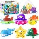 Brinquedos de banho MACALOCA Color Changing Sea Creatures 6 unidades para crianças