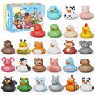 Brinquedos de banho Rubber Ducks Grarain 25 unidades para crianças menores de 18 meses
