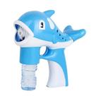 Brinquedos de banho verão golfinho bolha máquina automática soprador de bolhas brinquedos para crianças adultos praia ao ar livre azul