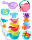 Brinquedos de Banho Voohek Conjunto de 10 Copos Empilháveis Antimofo