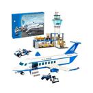 Brinquedos De Blocos De Montar Da Série Educacional Cidade: Modelo De Avião De Passageiros Para