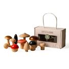 Brinquedos de cogumelos de madeira Promise Babe Montessori para crianças
